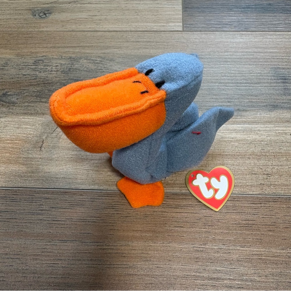 Vintage (1993) McDonald’s TY Teenie Beanie Babies SCOOP the Pelican w/Tag Off 6”